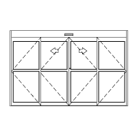 4 Panel Bi Parting Automatic Door. 